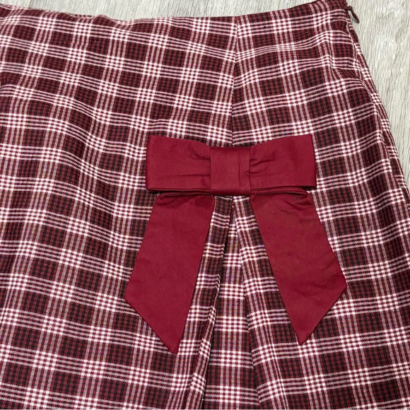 Altar'd State Winslow Bow Pleated Skirt - Picture 3 of 7
